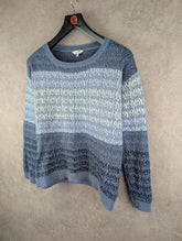 Fat Face Jumper Womens XL Extra Large Blue Knitted Pullover